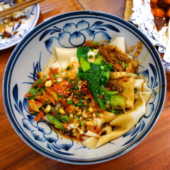 Photo de bol de nouilles